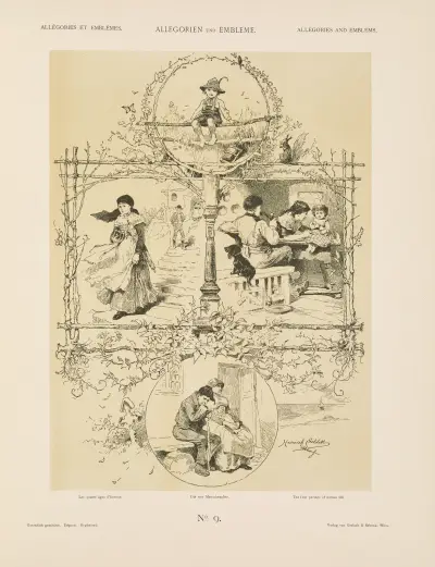 Allegorien und Embleme Vol. I Pl.009 av Albert Ilg