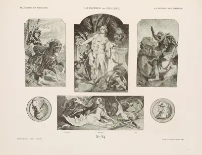 Allegorien und Embleme Vol. I Pl.100 av Albert Ilg