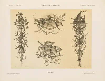 Allegorien und Embleme Vol. I Pl.103 av Albert Ilg