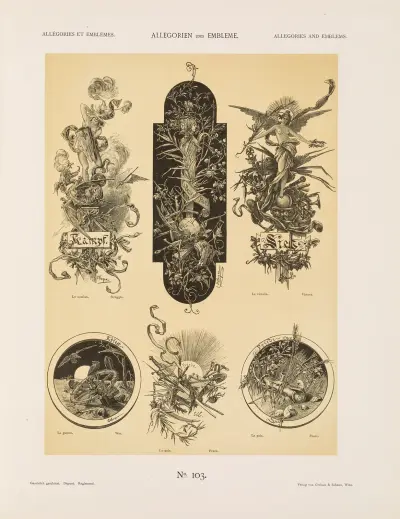 Allegorien und Embleme Vol. I Pl.121 av Albert Ilg
