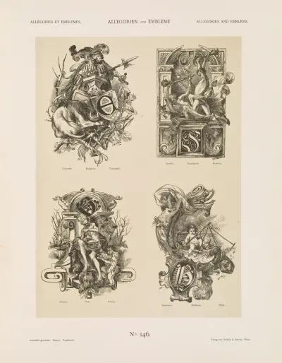 Allegorien und Embleme Vol. I Pl.171 av Albert Ilg
