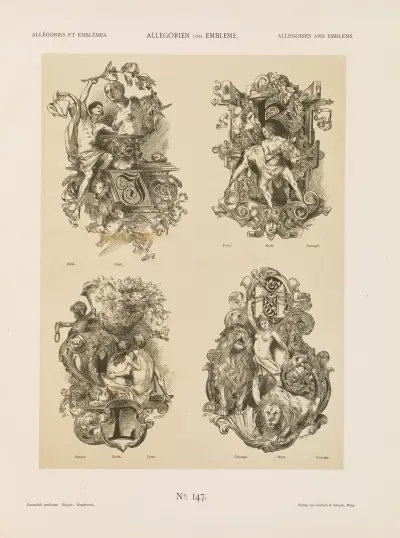 Allegorien und Embleme Vol. I Pl.172 av Albert Ilg