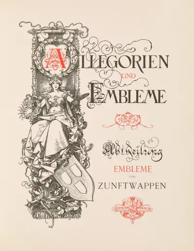 Allegorien und Embleme Vol. II Pl.000 av Albert Ilg