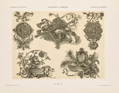 Allegorien und Embleme Vol. II Pl.005 av Albert Ilg