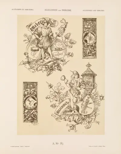 Allegorien und Embleme Vol. II Pl.097 av Albert Ilg