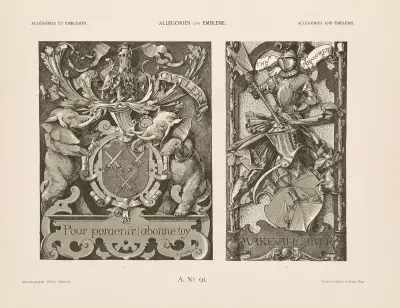 Allegorien und Embleme Vol. II Pl.101 av Albert Ilg