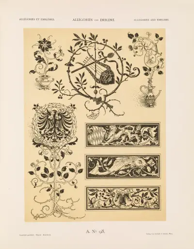 Allegorien und Embleme Vol. II Pl.108 av Albert Ilg