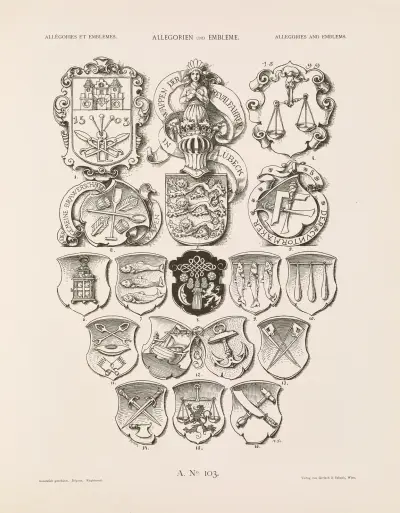 Allegorien und Embleme Vol. II Pl.113 av Albert Ilg