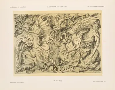 Allegorien und Embleme Vol. II Pl.129 av Albert Ilg