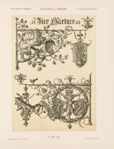 Allegorien und Embleme Vol. II Pl.135 av Albert Ilg