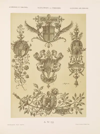 Allegorien und Embleme Vol. II Pl.144 av Albert Ilg