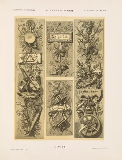Allegorien und Embleme Vol. II Pl.162 av Albert Ilg