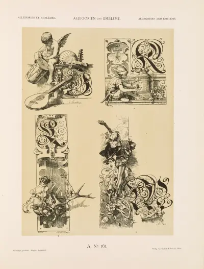 Allegorien und Embleme Vol. II Pl.173 av Albert Ilg