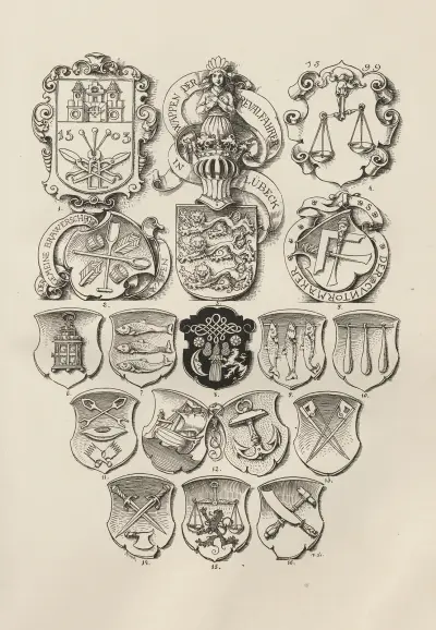 Allegories and Emblems Pl.114 av Albert Ilg