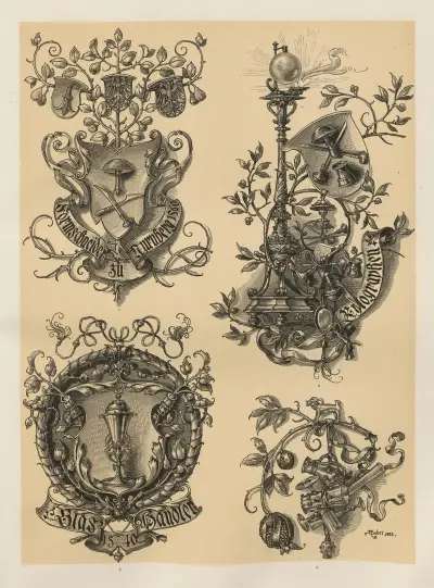 Allegories and Emblems Pl.126 av Albert Ilg