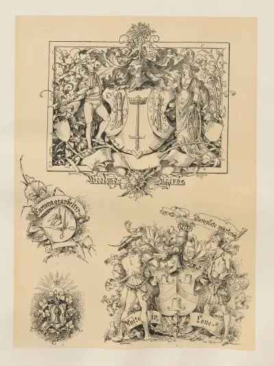Allegories and Emblems Pl.157 av Albert Ilg
