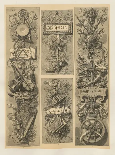 Allegories and Emblems Pl.163 av Albert Ilg