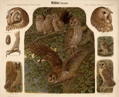 Puštík obecný (Strix aluco), Albert Kull