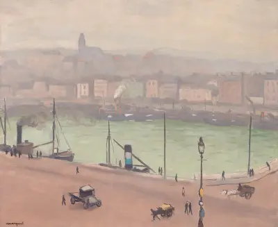 Boulogne sur mer, le port, Albert Marquet