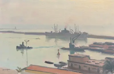 Brume rose sur Alger av Albert Marquet