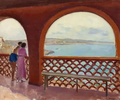 Terassen vid La Madrague av Albert Marquet