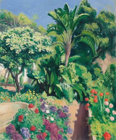 Le jardin fleuri av Albert Marquet
