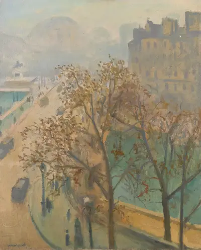 Le Pont-Neuf, jesienna mgła, Albert Marquet