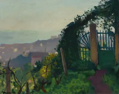 Le Portail dans la verdure av Albert Marquet