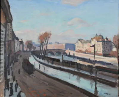 Le quai des Grands Augustins av Albert Marquet