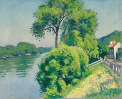 Le talus à La Frette av Albert Marquet