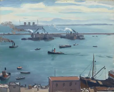 Les trois cheminées av Albert Marquet