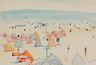 Plage Des Sables D’olonne av Albert Marquet