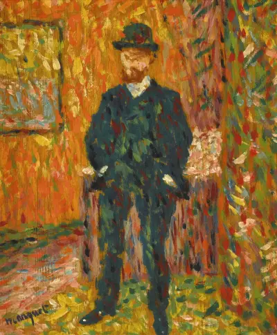 Portrait d’André Rouveyre av Albert Marquet