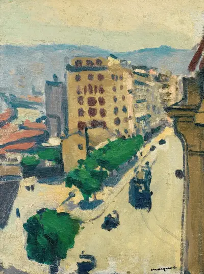 Rue À Alger av Albert Marquet