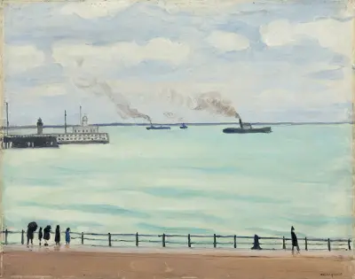 Sortie du port de Boulogne av Albert Marquet