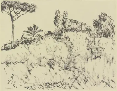 Südliche Hügellandschaft av Albert Marquet