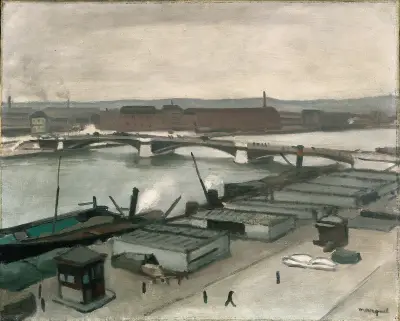 The Quays at Rouen av Albert Marquet