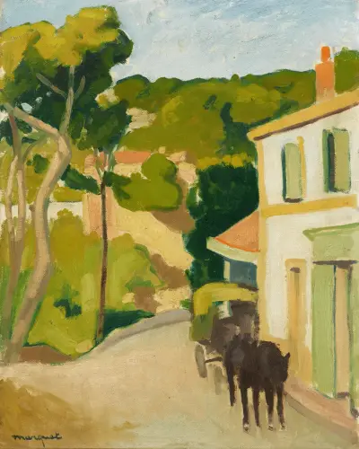 Voiture sur la route d’Estaque, Albert Marquet