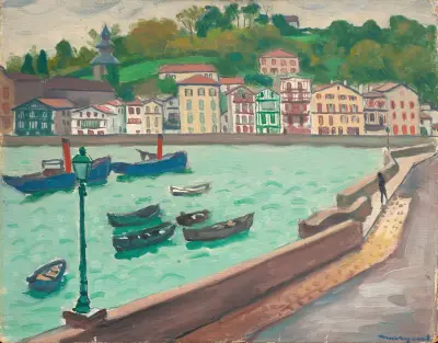 Utsikt över Ciboure av Albert Marquet