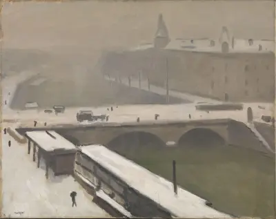 Vinter vid Seine av Albert Marquet