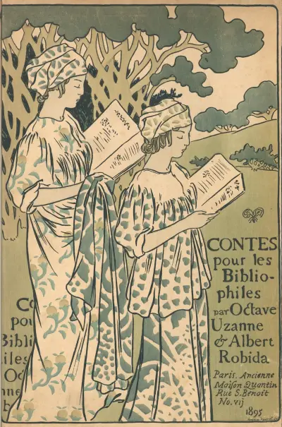 Contes pour les bibliophiles – cover av Albert Robida