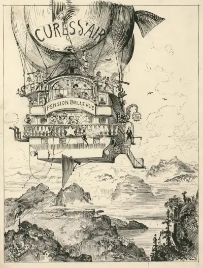 Cures d’air dans la montagne av Albert Robida