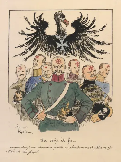 La croix de fer…marque d’infâmie… av Albert Robida