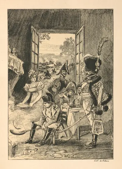 Napoléon chez la menuniére von Albert Robida