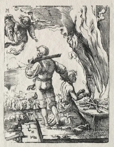 Abraham’s Sacrifice av Albrecht Altdorfer