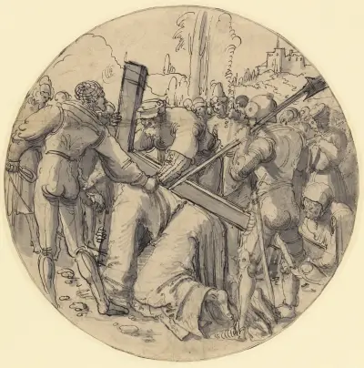 Christ Carrying the Cross av Albrecht Altdorfer