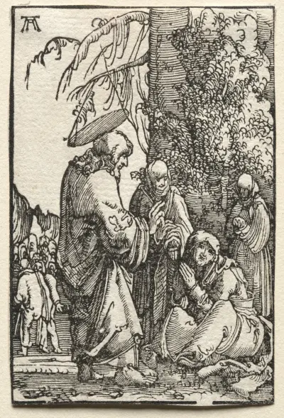 Christus nimmt Abschied von seiner Mutter vor der Passion von Albrecht Altdorfer