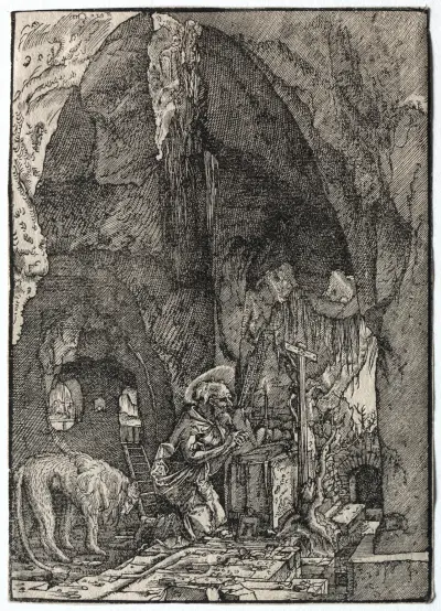 St. Jerome in the Cave, 1513 – nr 2 av Albrecht Altdorfer