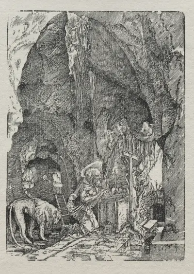 St. Jerome in the Cave, 1513 – nr 1 av Albrecht Altdorfer