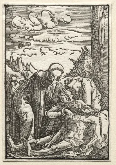 The Lamentation beneath the Cross av Albrecht Altdorfer
